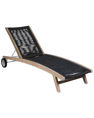 Armen Living Chateau Outdoor Patio Adjustable Chaise Lounge Chair