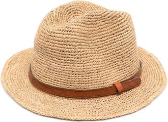 Ibeliv Lubeman Hoed - Dames - Hoeden - Beige - ONE Size - Leer - Accessoires