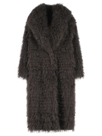 Simonetta Ravizza Julia Reversible Brown Mongolia Coat