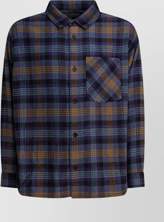 Carhartt Work in Progress long sleeve plaid shirt front pocket