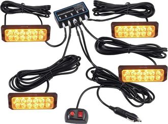 OEM Linterna Estrobosc&oacute;pica De 12 Led - Resistente Al Agua Ip68 - 8 Modos - Carcasa De Aluminio - Compatible Con 12v/24v - Para Autom&oacute;viles, Camiones Y Re