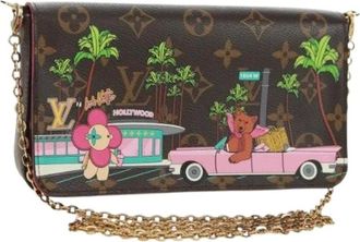 Louis Vuitton Pre-owned Cross Body Bags, female, Brown, Size: ONE SIZE Pre-owned Canvas Cross Body Bag