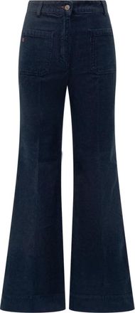 Victoria Beckham Jeans Alina - Dames - Flared Jeans - Blauw - W30 - Katoen - Jeans