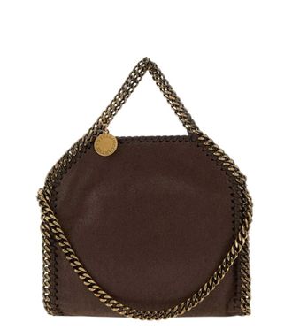 Stella McCartney Mahogany Falabella Tiny Tote