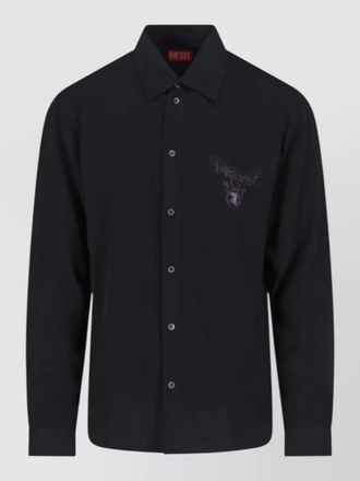 Diesel long sleeve shirt casual embroidered detail