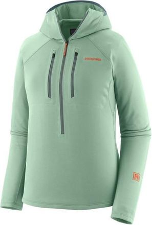 Patagonia R1 Ultralight Hoody Fleecepullover f&uuml;r Damen | gr&uuml;n/t&uuml;rkis