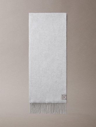 Calvin Klein Bufanda De Cashmere Suave Con Emblema