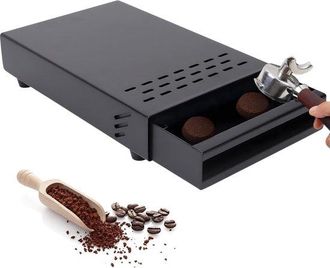 OEM Bol De Acero Inoxidable Para Posos De Caf&eacute; Con Caj&oacute;n Extra&iacute;ble - Para El Hogar Y La Oficina
