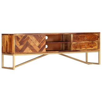 vidaXL Mueble Para Tv Madera Maciza De Acacia 140x30x45 Cm Vidaxl