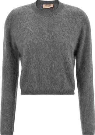 Twinset Dames, Truien, Grijs, Maat: XS Zijde