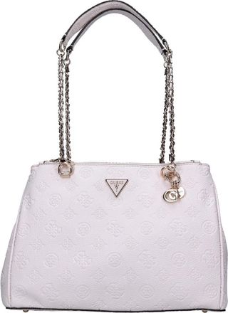 Guess Cresidia Schoudertas - Dames - Schoudertassen - Beige - ONE Size - Leer - Tassen
