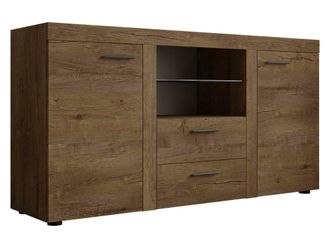 Mirjan24 C&oacute;moda Tucson 104, Roble De Lefkada, Con Cajones Y Puertas, N&uacute;mero De Cajones: 0, 82x157x40cm