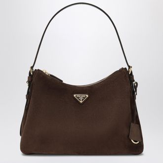 Prada Dark brown suede bag