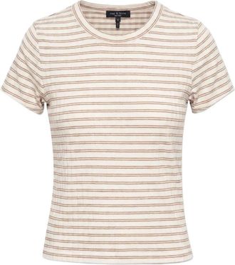 Rag & Bone T-shirt Luca a righe - Bianco