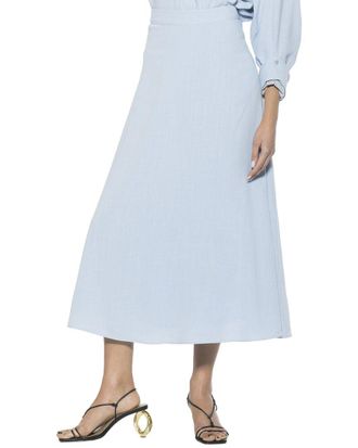 Alexia Admor Brilyn Linen-Blend Maxi Skirt