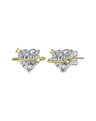 Rachel Glauber 14K Plated Cz Star Earrings
