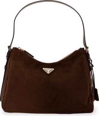 Prada Suede Shoulder Bag