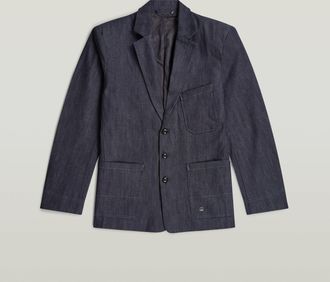G-Star Correct - Mauritz Selvedge Blazer - Donkerblauw - Heren