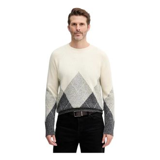 Benetton Heren, Truien, Beige, Maat: S Wol