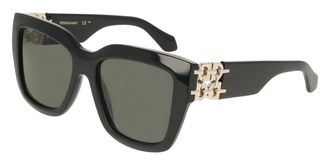 Ferragamo SF2083SE 001 Womens Sunglasses Black Size 55