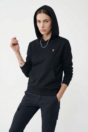 Hummel Kapuzensweatshirt HUMMEL HMLPULSE W SWEAT HOODIE, Damen, Gr. XS (34), schwarz, Obermaterial: 60% Baumwolle, 40% Polyester, normal normal, Sweatshirts 