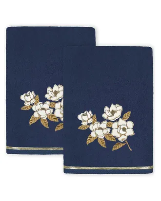 Linum Home Textiles Maggie 2Pc Embellished Turkish Cotton Bath Towel Set