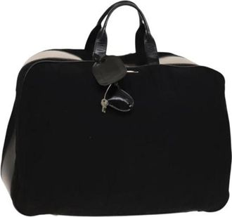 Gucci Pre-owned Weekend Bags, female, Black, Size: ONE SIZE Pre-owned Leather Weekend Bag