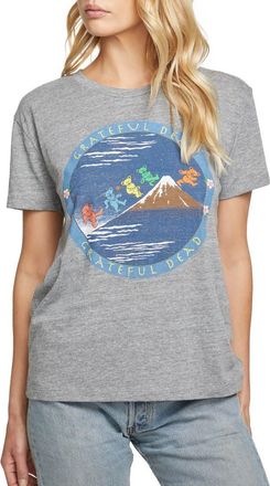 Chaser Grateful Dead Dancing Bears Graphic Tee in Streaky Grey at Nordstrom, Size Small