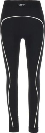 Off-white Off Stamp Seamless Leggings - Dames - Leggings - Zwart - XS - Broeken