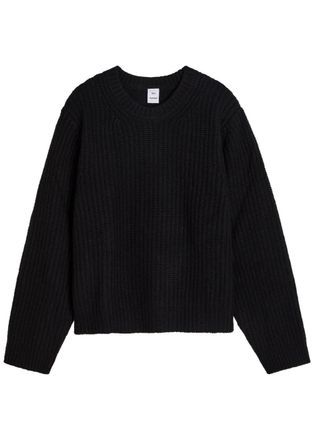 Won Hundred Bentley Ribbed Wool-blend Jumper - Black - XL