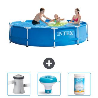 Intex Piscina Con Estructura Redonda - 305x76 Cm - 4-piezas Scb77