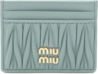 Miu Miu Portacarte in pelle anni 2020 - Verde