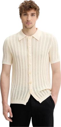 Barena Camicia Mola - Heren - Korte mouwen Overhemden - Beige - M - Katoen - Overhemden