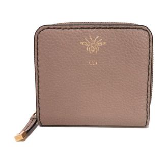 Dior Beige Leather Wallet (Bi-Fold) (Pre-Owned)