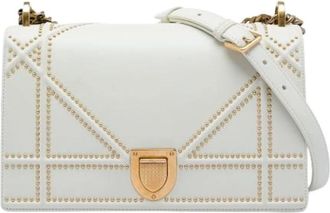 Dior Pre-owned Medium Diorama Flap Bag - - Pre-owned - Donna - Bianco - ONE SIZE