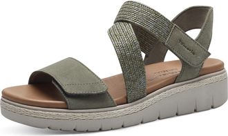 Tamaris Sommerschuh, Sandale, Plateauabsatz, mit Klettverschluss