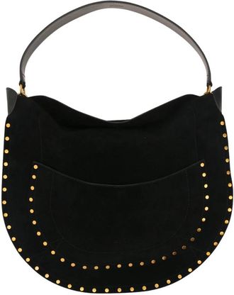 Isabel Marant Hobo Pocket - Dames - Schoudertassen - Zwart - ONE Size - Leer - Tassen