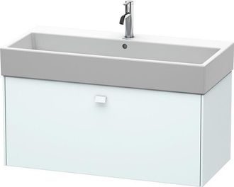 Duravit Duravit Brioso Neceser De Pared, 1 Extra&iacute;ble, 98,4 X 45,9 Cm, Para Vero Air 235010, Color (frente/cuerpo): Azul Claro Decoraci&oacute;n Mate, Mango Azul Clar
