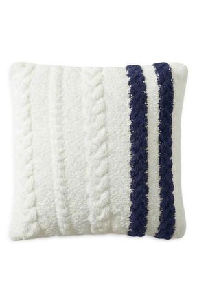 Sunday Citizen Snug Braided Accent Pillow in Off White /Midnight at Nordstrom