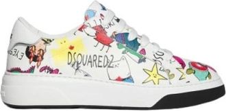 Dsquared2 Sneakers van Leer - Dames - Sneakers - Wit - 36 EU - Leer - Schoenen