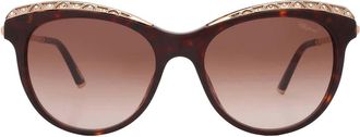 Chopard Brown Gradient Butterfly Ladies Sunglasses SCH271S 0722 55