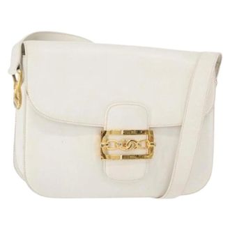 Celine Pre-owned Shoulder Bags, female, White, Size: ONE SIZE Pre-owned Vintage Shoulder Bag