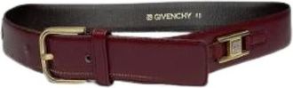 Givenchy Pre-owned Belts, female, Red, Size: ONE SIZE Pre-owned Leather Belt