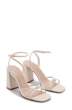 Mango Ankle Strap Sandal in Light Beige at Nordstrom, Size 10Us