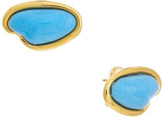 Oscar De La Renta Resin O Stud Earrings