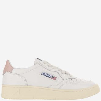 Autry White Pink Logo Sneakers