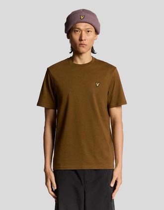 Lyle & Scott Lyle And Scott Mens Cotton Crew Neck T-Shirt - Brown - Size: 36