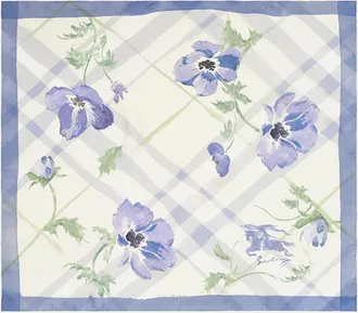 Burberry Watercolor Check Silk Scarf