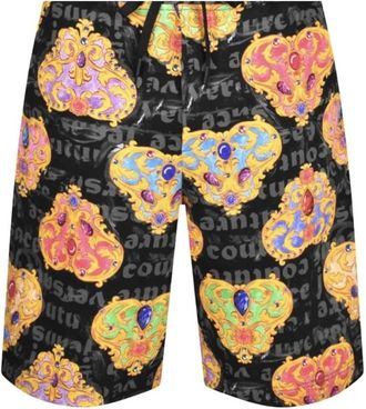 Versace Jeans Couture Hart Couture Zwarte Zwembroek - Heren - Strandmode - Veelkleurig - XS - Badmode