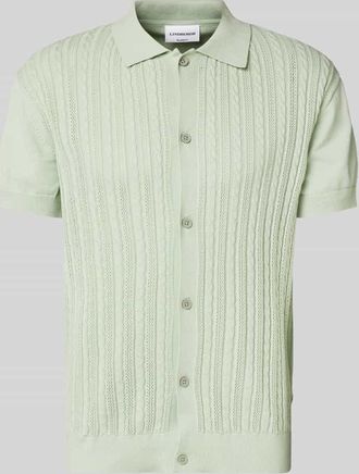Lindbergh Lindbergh Relaxed Fit Freizeithemd mit Zopfmuster in Mint, Gr&ouml;&szlig;e XL